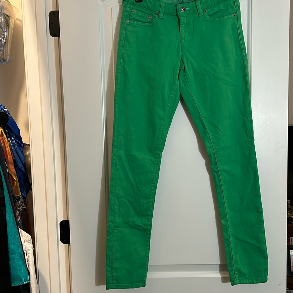 North Face green skinny jeans 2
